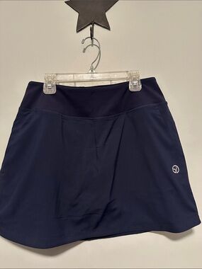 Navy Straight Down Athletic Skort